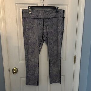 Nike Black and White Running Leggings
